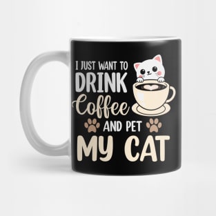 Coffee And Cat Lover Mug